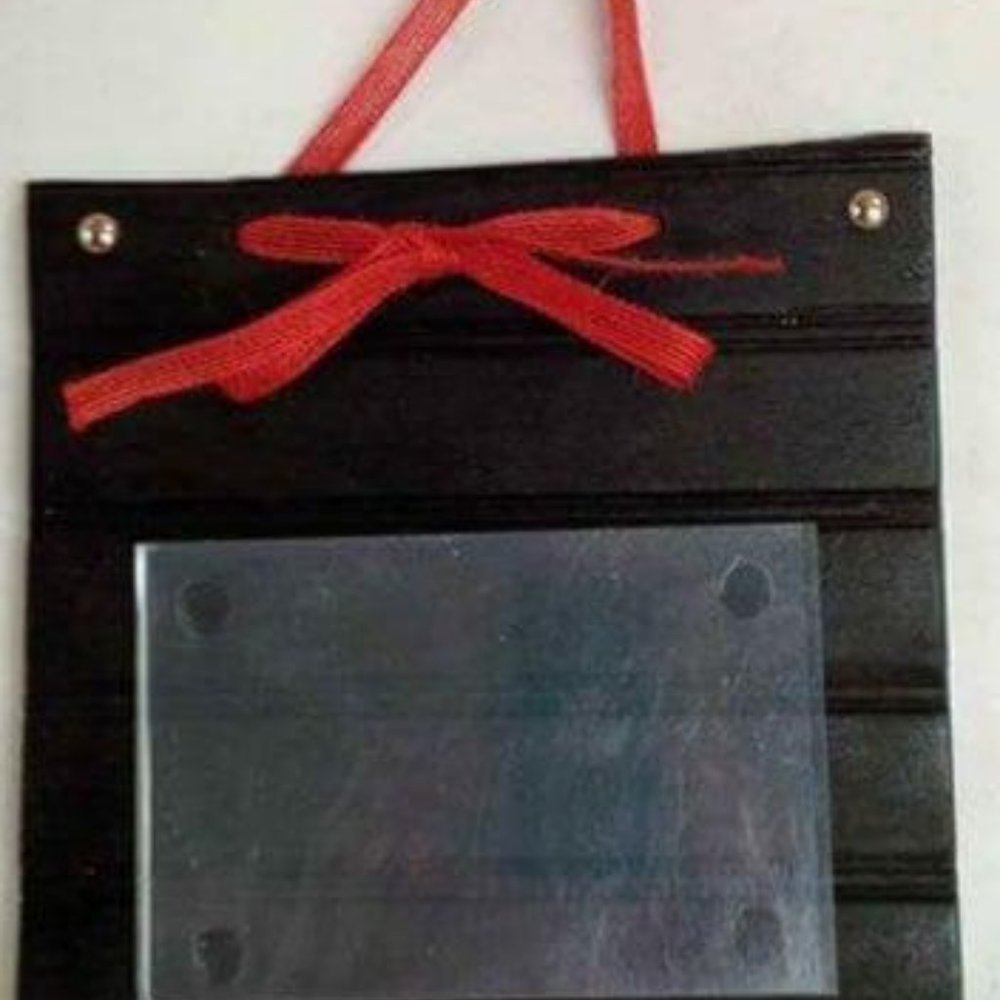 wood sign with photo frame
